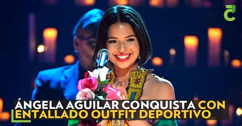 Ngela Aguilar Conquista Con Entallado Outfit Deportivo