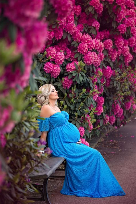 Flowery Spring Maternity Session In Leeds Yorkshire Outdoor M