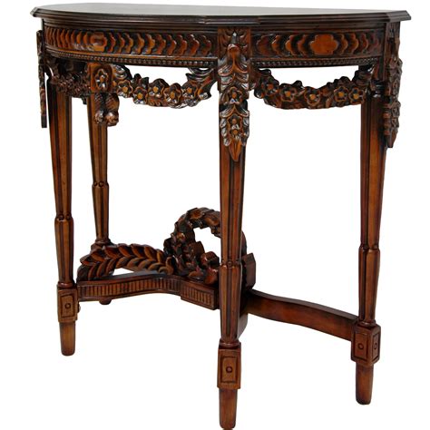 Oriental Furniture Queen Anne Console Table
