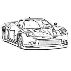 fancy sports cars coloring pages