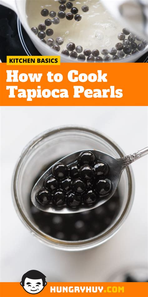 How To Cook Tapioca Pearls For Boba And Bubble Tea Hungry Huy