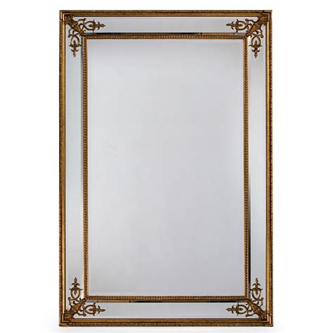 Large Gold Antique French Style Framed Mirror Gold Antique French