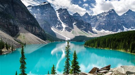 Moraine Lake Wallpaper 4k Banff National Park Valley Of The Ten Peaks