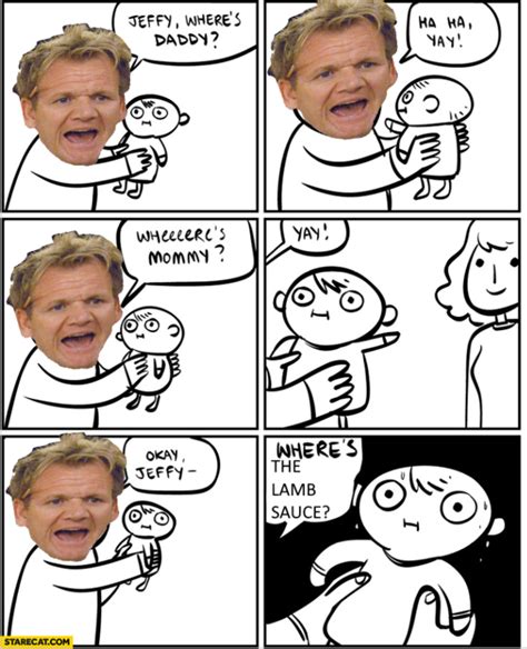 asking the real questions gordon ramsay s lamb sauce know your meme