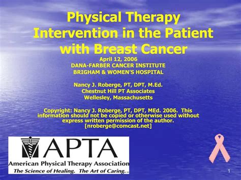 Ppt Physical Therapy Intervention In The Patient With Breast Cancer