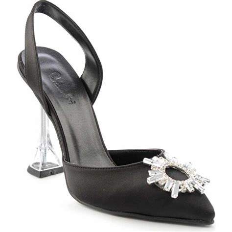 Bambi Siyah Saten Kadın Abiye Ayakkabı K01606044038 Fiyatı