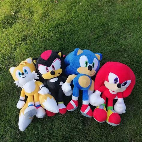 30cm Sonic The Hedgehog Shadow Amy Rose Knuckle Tail Plush Toy Cartoon