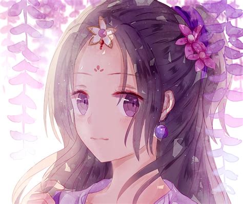 Beautiful Anime Girl Purple Eyes Cutie Hd Wallpaper Pxfuel