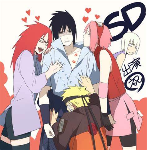 Sasuke Karin Sakura Naruto And Suigetsu Naruto Fan Art 36491624
