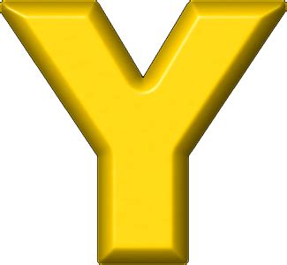 Presentation Alphabets Yellow Refrigerator Magnet Y