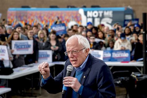 Bernie Sanders Celebrates Early Iowa Results In New Hampshire