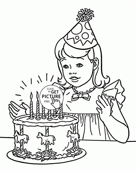 880 Coloring Page Happy Birthday Cake Images And Pictures In Hd Hot