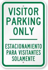 Visitor Parking Signs Photos