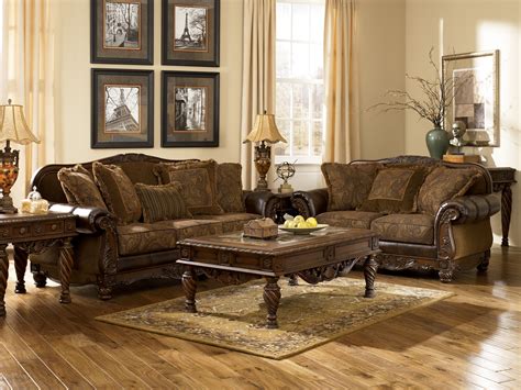 Ashley Furniture Fresco 63100 Durablend Antique Living