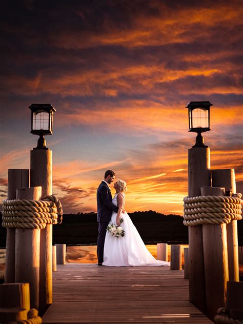Carolina Sunset Wedding Pictures Bride Groom Photos Wedding Shots