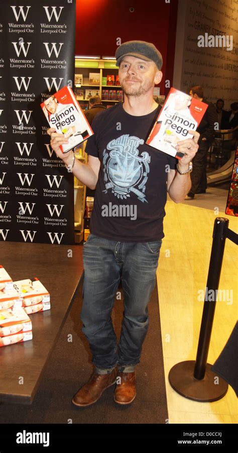 Simon Pegg Signs Copies Of His New Book Nerd Do Well At Waterstones