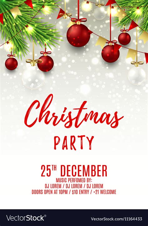 Free Printable Christmas Party Flyer Templates