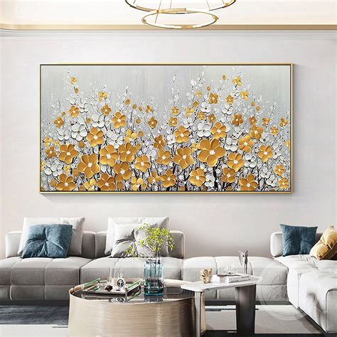 🐣 Offer Xtras Gold Flower Painting Palette Knife Acrylic 3d Textured