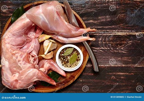 Raw Fresh Rabbit Meat Stock Image Image Of Stew Tasty 81389885