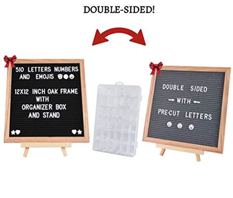 Felt Letter Board With Letters 12x12 Double Sided Felt Board