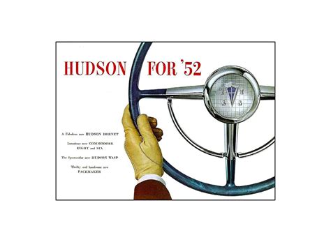 1952 Hudson Full Line Brochure Over Drive Magazine