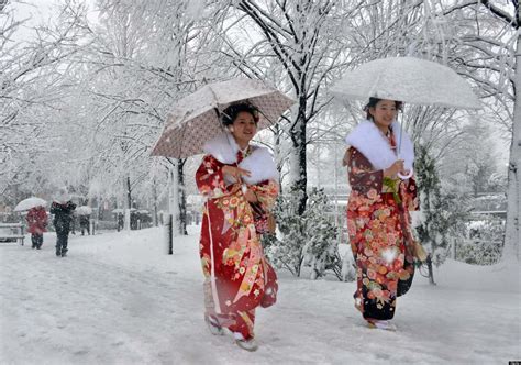 Tokyo Snow Disrupts Flights Causes Chaos In Streets Photos