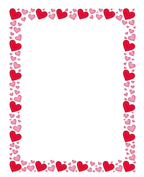 Heart Valentines Day Border Png Pic Png All Png All