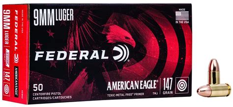 Federal Ae9n2 American Eagle Indoor Range Training 9mm Luger 147gr