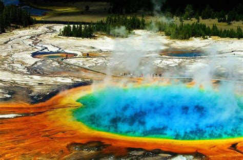Hot Springs Yellowstone National Park Travetou