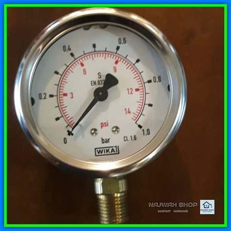 Jual Pressure Gauge Wika Bar Diameter Inch Drat Inch