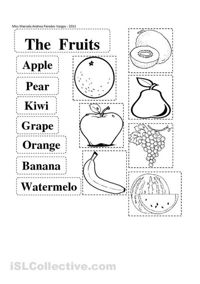 16 Best Images Of Fruit And Vegetable Cut And Paste Worksheets Fruit