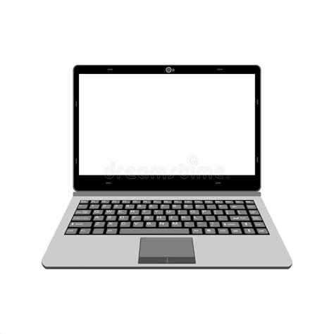 Realistic Laptop Vector Illustration Display Alert Warning For Computer