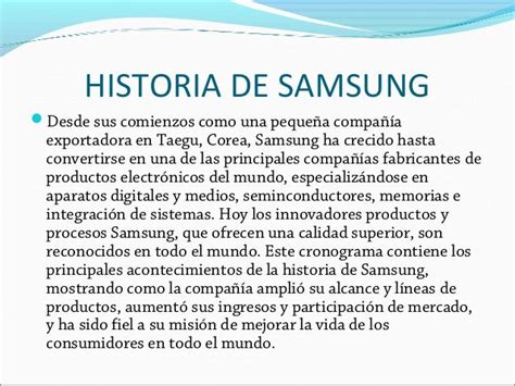 Empresa Samsung Introducción