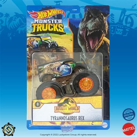 hot wheels monster trucks jurassic world tyrannosaurus rex shopee malaysia