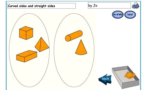 Tes Iboard Activity Shape Sorter 3d Open Shapes Teaching