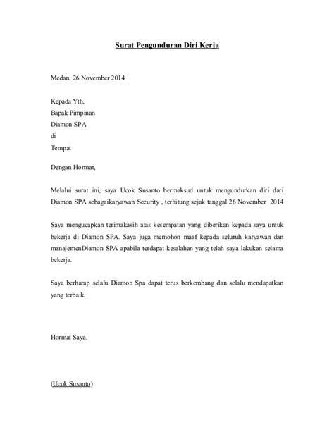 Lihat 11+ Contoh Surat Pengunduran Diri Kerja Yang Benar | Contoh Surat