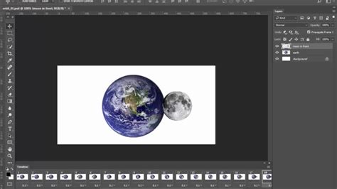 Making The Moon Orbit The Earth In Photoshop Youtube