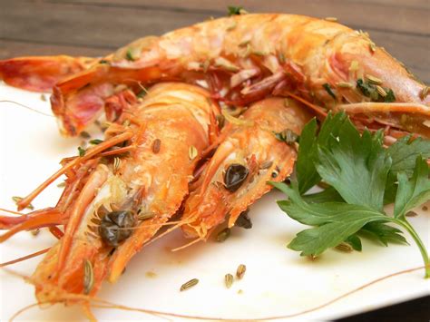 Les gambas flambées au pastis