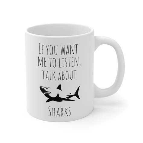Funny Shark Mug Shark Lover T Shark Coffee Mugs Shark Etsy