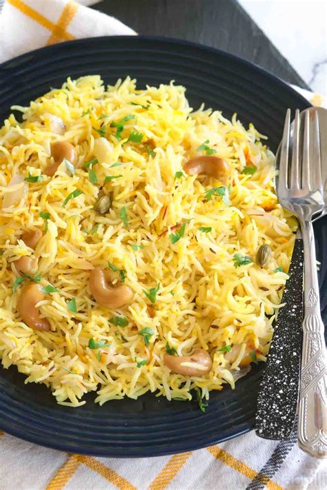 Saffron Rice Recipe Masalachilli