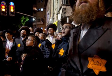 Holocaust Images In Ultra Orthodox Protest Anger Israeli Leaders The New York Times