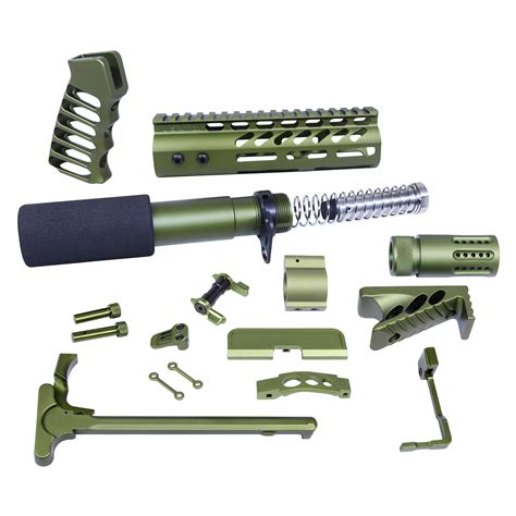 Ar 15 Ultimate Pistol Build Kit In Anodized Green Veriforce Tactical
