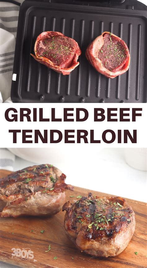 It's impressive to serve, and our simply seasoned version requires very little preparation or maintenance during cooking. Tender and Juicy Beef Tenderloin on George Foreman Grill ...
