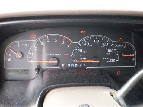 2001 Ford Windstar Dashboard Warning Lights