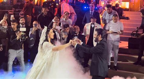أغنية خاصة للعروس وهدية قيمة لقطات جديدة من حفل زفاف ابنة حميد الشاعري نجوم إف إم