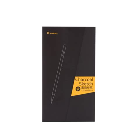 Tenwin 12pcs Black Sketch Charcoal Pen Softmediumhard Drawing Tool