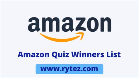 Amazon Quiz Winners List Today 2023 Amazon Spin And Win Contest