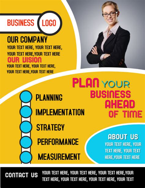 Business Management Planning Strategy Flyer Poster Template Postermywall