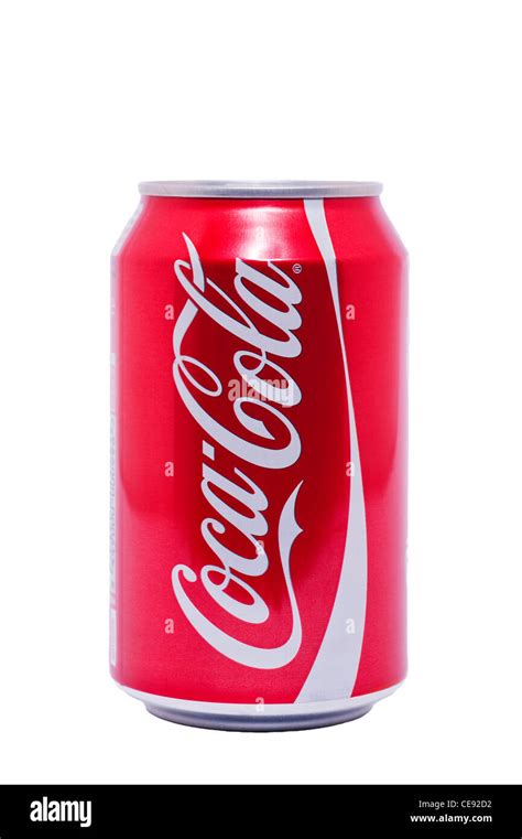 A Can Of Original Coca Cola Coke On A White Background Stock Photo