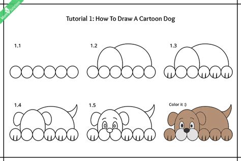 Step By Step Guide On How To Draw A Dog For Kids | Dog drawing, Dogs